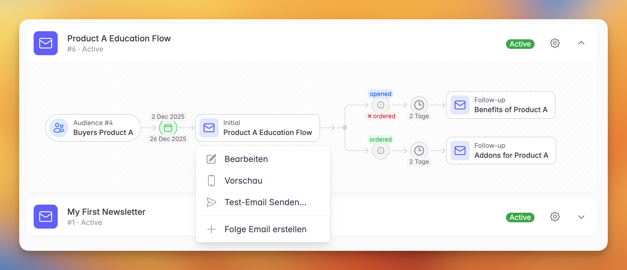 Newsletter sequences